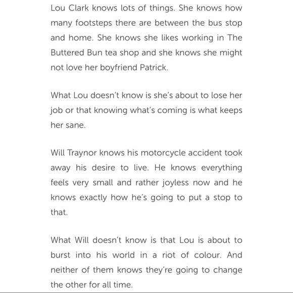 NWOT - Me Before You, Jojo Moyes Best-Seller Novel - Picture 2 of 6